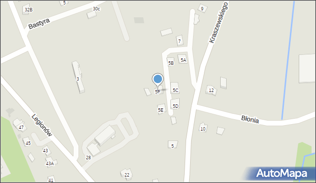 Pilzno, Kraszewskiego, 5F, mapa Pilzno