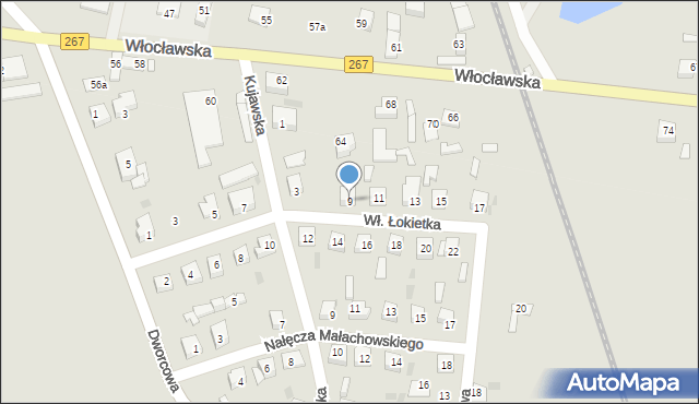 Piotrków Kujawski, Króla Władysława Łokietka, 9, mapa Piotrków Kujawski