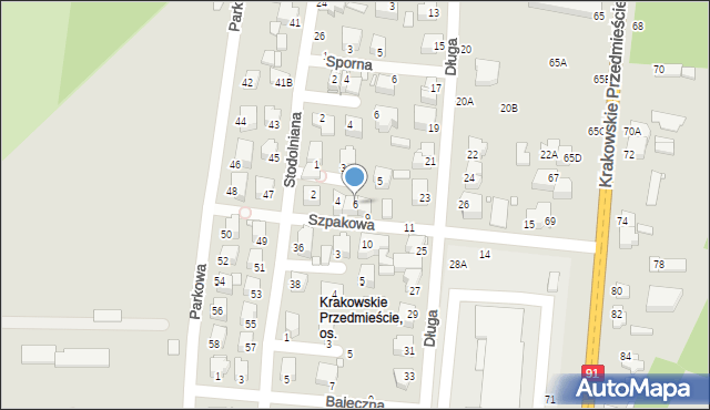 Piotrków Trybunalski, Krucza, 6, mapa Piotrków Trybunalski