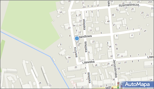 Piotrków Trybunalski, Krzywa, 3, mapa Piotrków Trybunalski