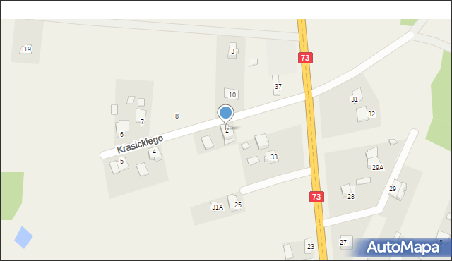 Piotrkowice, Krasickiego Ignacego, bp., 2, mapa Piotrkowice