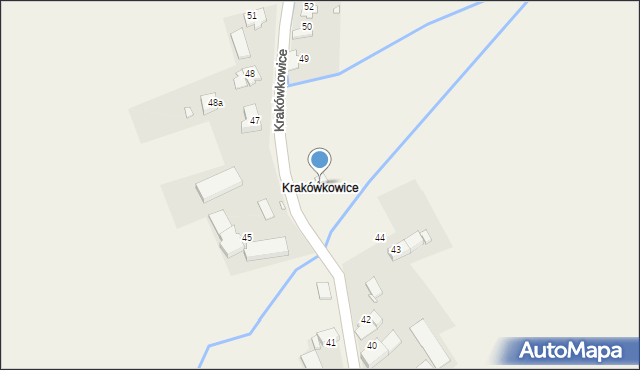 Piotrowice Nyskie, Krakówkowice, 46, mapa Piotrowice Nyskie