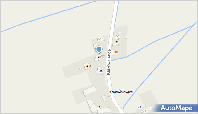 Piotrowice Nyskie, Krakówkowice, 48, mapa Piotrowice Nyskie