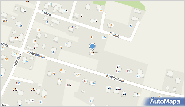 Pisarzowice, Krakowska, 15, mapa Pisarzowice