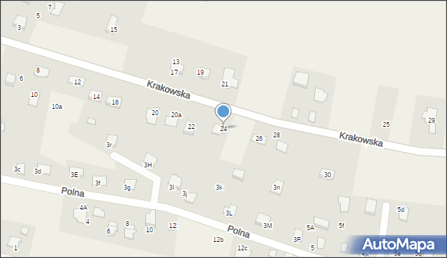 Pisarzowice, Krakowska, 24, mapa Pisarzowice