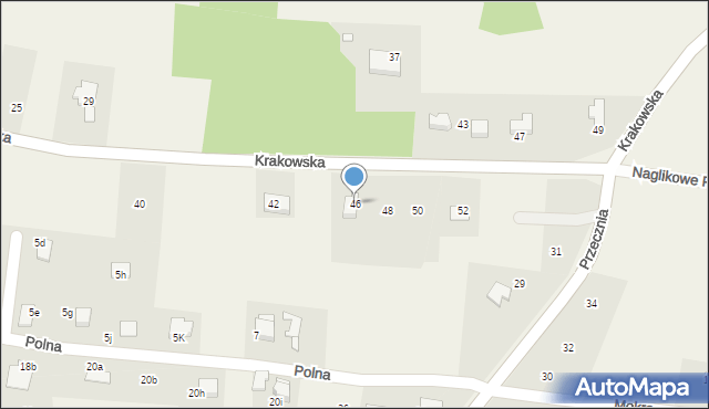 Pisarzowice, Krakowska, 46, mapa Pisarzowice