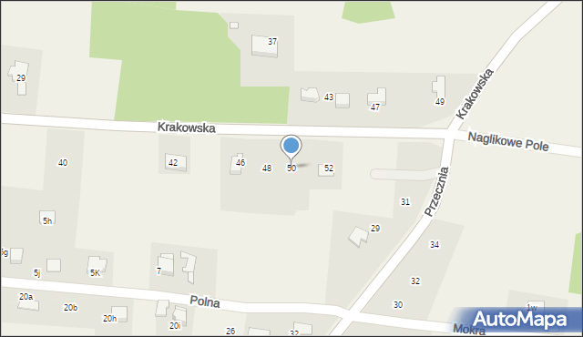 Pisarzowice, Krakowska, 50, mapa Pisarzowice