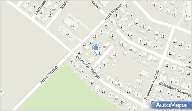 Pleszew, Króla Władysława Łokietka, 6, mapa Pleszew