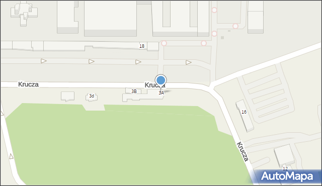Pniówek, Krucza, 3A, mapa Pniówek