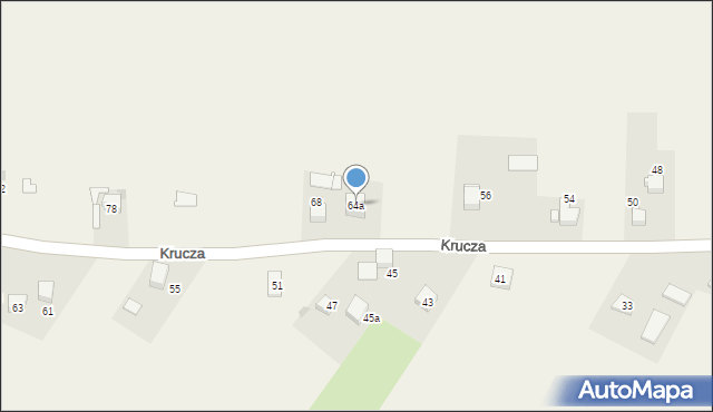 Pniówek, Krucza, 64a, mapa Pniówek