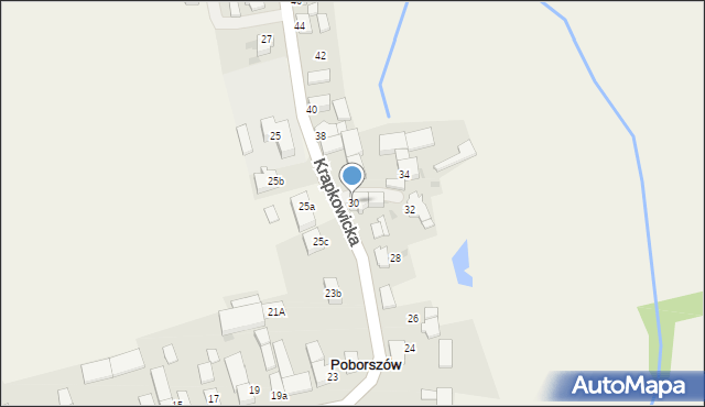 Poborszów, Krapkowicka, 30, mapa Poborszów