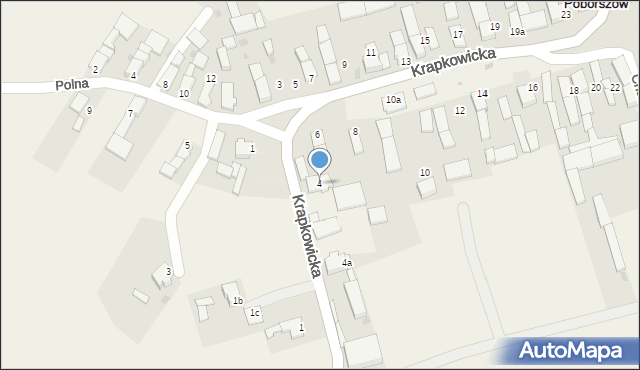 Poborszów, Krapkowicka, 4, mapa Poborszów