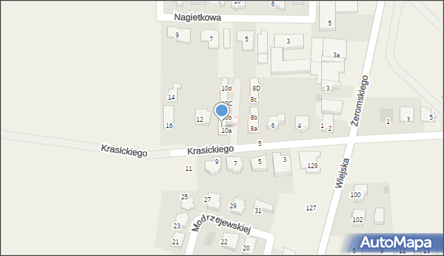 Pogórze, Krasickiego, 10a, mapa Pogórze