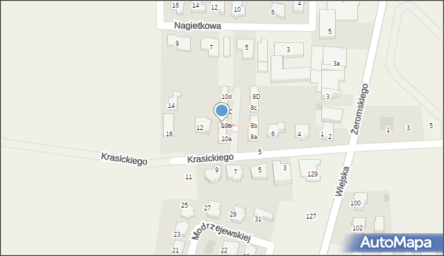 Pogórze, Krasickiego, 10b, mapa Pogórze