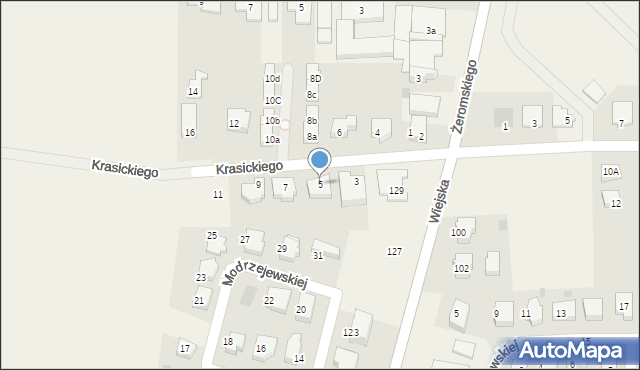 Pogórze, Krasickiego, 5, mapa Pogórze