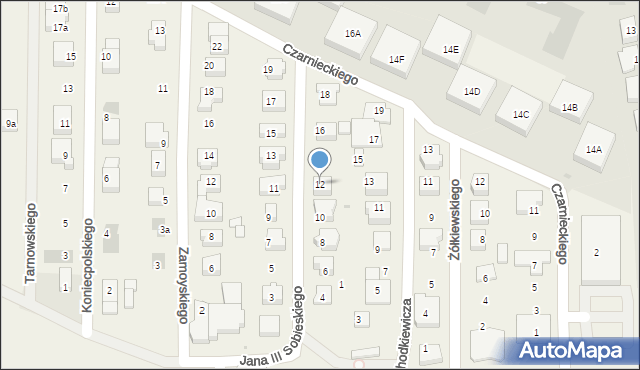 Pogórze, Króla Jana III Sobieskiego, 12, mapa Pogórze