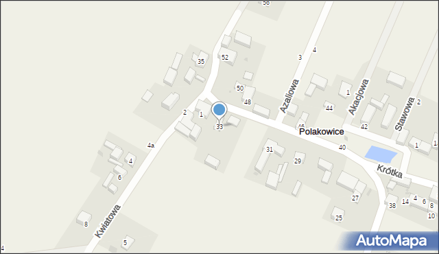 Polakowice, Króla Jana III Sobieskiego, 33, mapa Polakowice