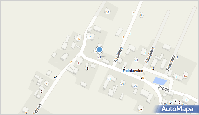 Polakowice, Króla Jana III Sobieskiego, 48, mapa Polakowice