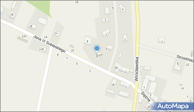 Polakowice, Króla Jana III Sobieskiego, 6, mapa Polakowice