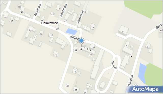 Polakowice, Krótka, 2, mapa Polakowice