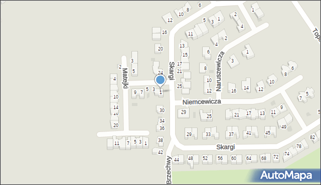 Polkowice, Krasickiego Ignacego, bp., 1, mapa Polkowice