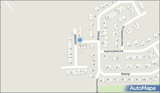 Polkowice, Krasickiego Ignacego, bp., 9, mapa Polkowice
