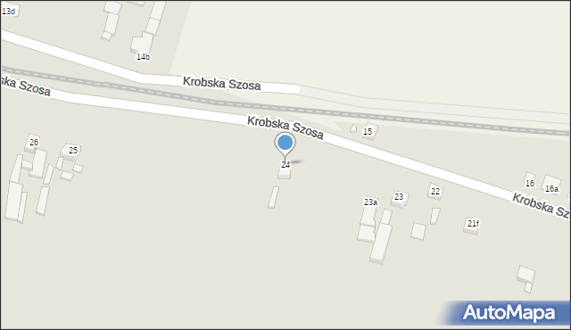 Poniec, Krobska Szosa, 24, mapa Poniec