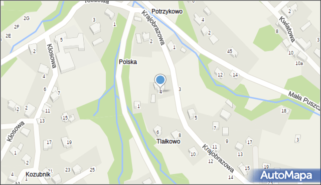 Porąbka, Krajobrazowa, 4, mapa Porąbka