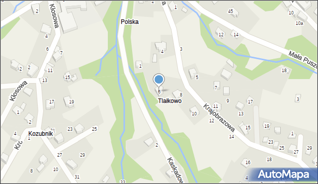 Porąbka, Krajobrazowa, 6, mapa Porąbka