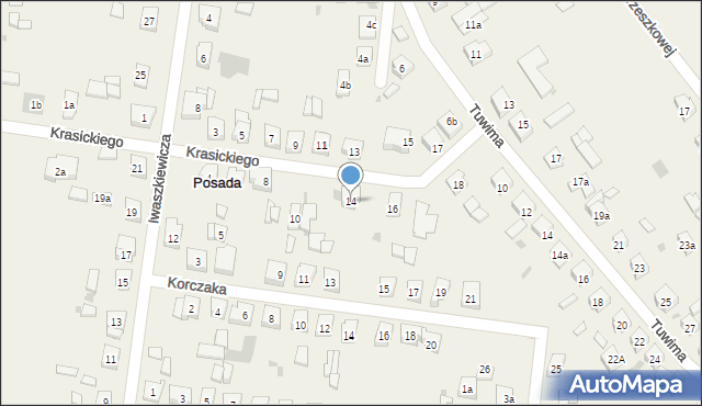 Posada, Krasickiego Ignacego, 14, mapa Posada