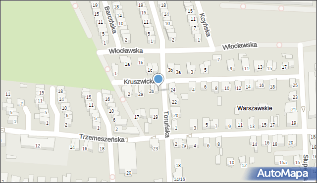 Poznań, Kruszwicka, 2c, mapa Poznania