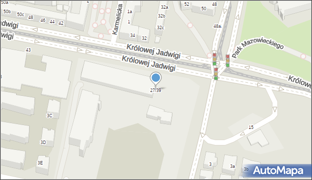 Poznań, Królowej Jadwigi, 27/39, mapa Poznania