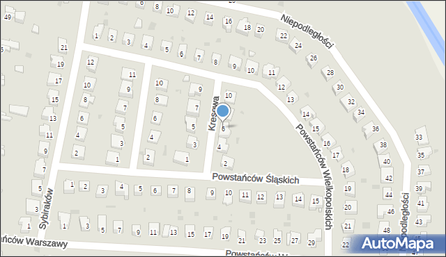 Prochowice, Kresowa, 6, mapa Prochowice