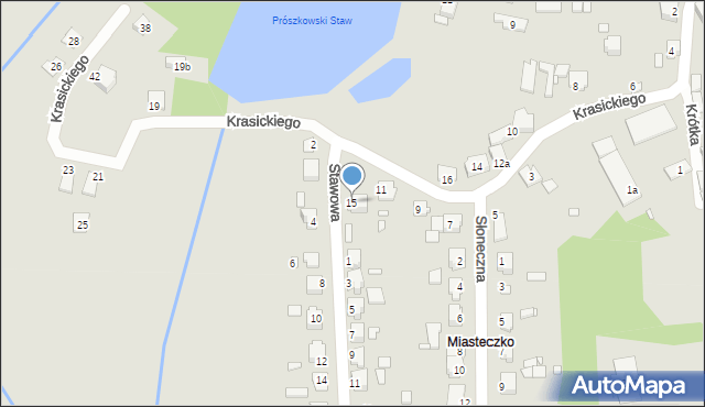 Prószków, Krasickiego Ignacego, bp., 15, mapa Prószków