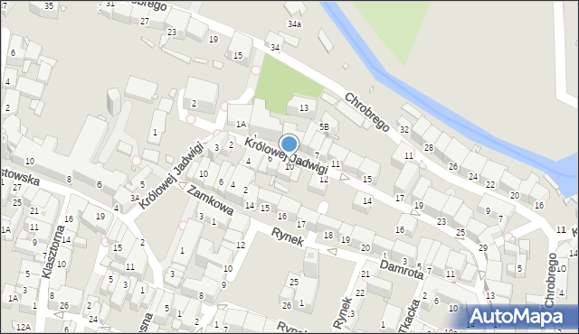 Prudnik, Królowej Jadwigi, 10, mapa Prudnik