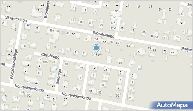 Pruszcz Gdański, Króla Bolesława Chrobrego, 11a, mapa Pruszcz Gdański