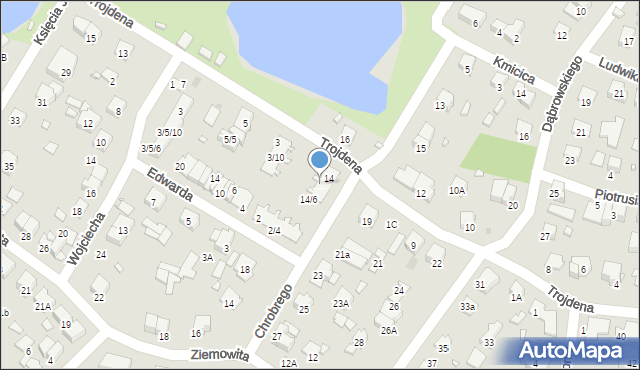 Pruszków, Króla Bolesława Chrobrego, 14/2, mapa Pruszków