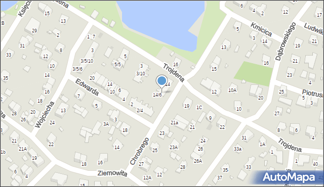 Pruszków, Króla Bolesława Chrobrego, 14/8, mapa Pruszków