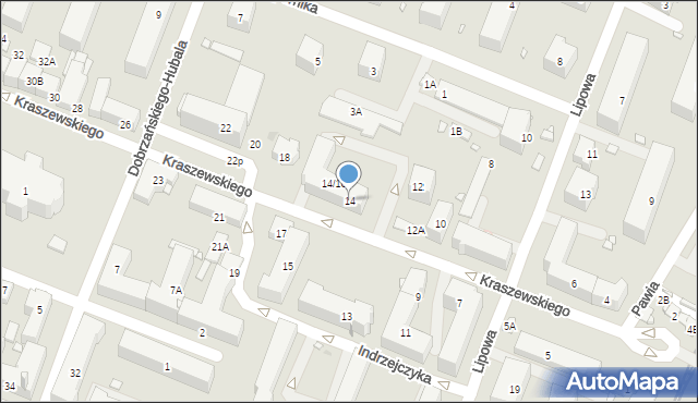 Pruszków, Kraszewskiego Józefa Ignacego, 14, mapa Pruszków