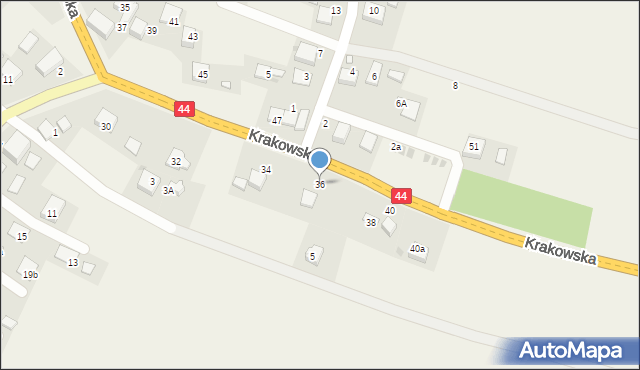 Przeciszów, Krakowska, 36, mapa Przeciszów