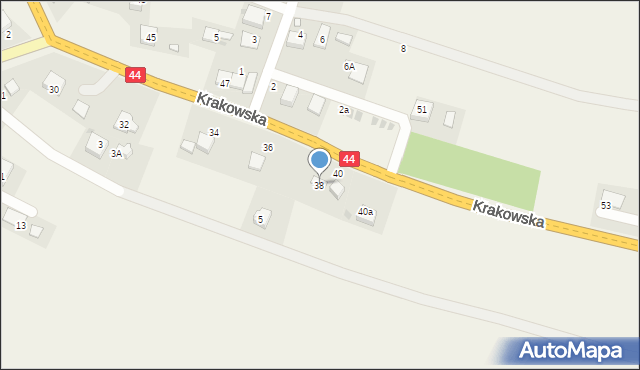 Przeciszów, Krakowska, 38, mapa Przeciszów