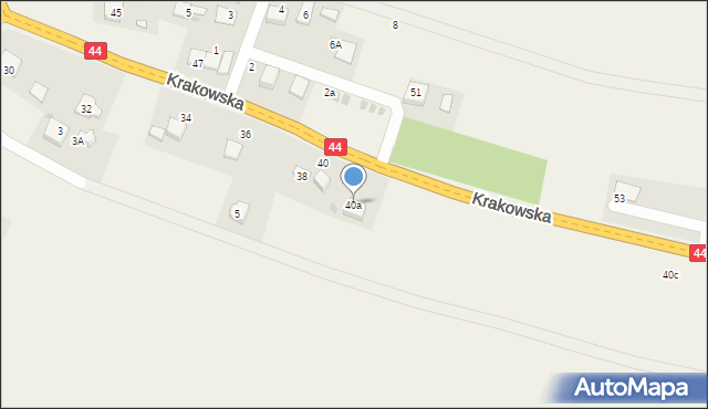 Przeciszów, Krakowska, 40a, mapa Przeciszów