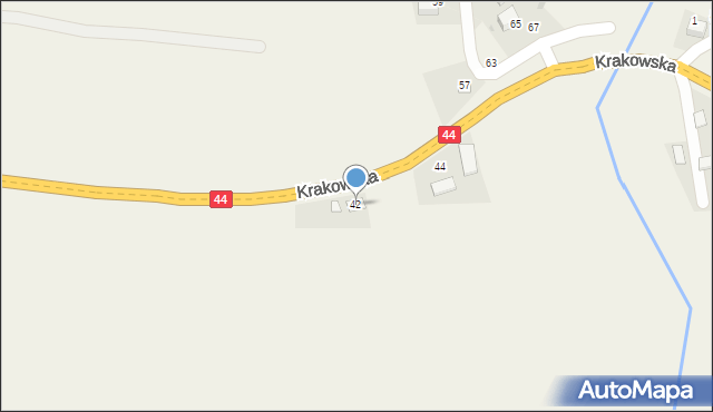 Przeciszów, Krakowska, 42, mapa Przeciszów