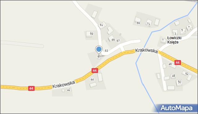 Przeciszów, Krakowska, 57, mapa Przeciszów