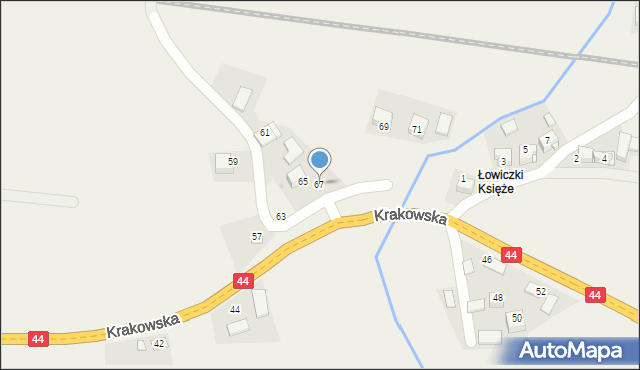 Przeciszów, Krakowska, 67, mapa Przeciszów