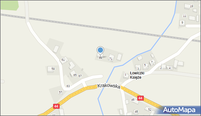 Przeciszów, Krakowska, 69, mapa Przeciszów