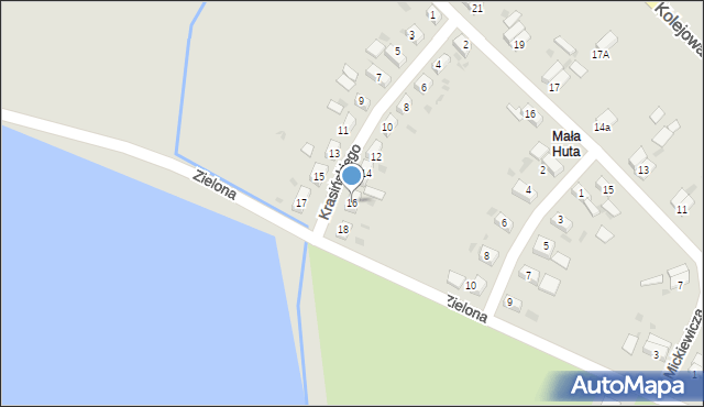 Przemków, Krasińskiego, 16, mapa Przemków