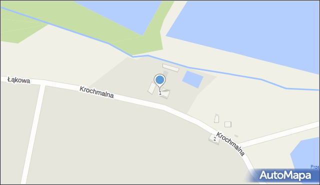 Przemków, Krochmalna, 1, mapa Przemków