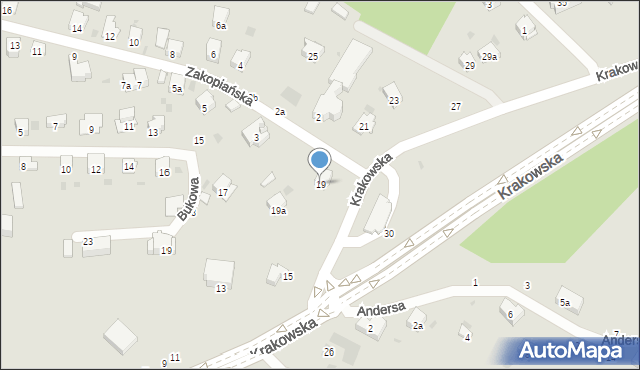 Przemyśl, Krakowska, 19, mapa Przemyśla