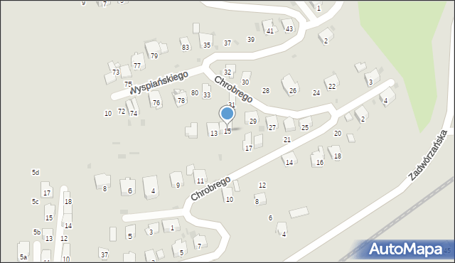 Przemyśl, Króla Bolesława Chrobrego, 15, mapa Przemyśla